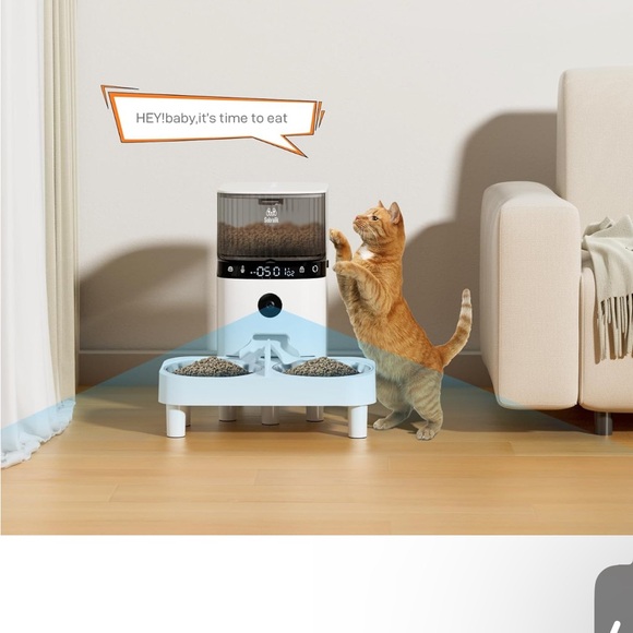 Automatic Cat Feeders, Smart Timed Automatic Dog Feeder, HD Camera Voice Video - Picture 6 of 10